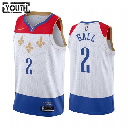 Camiseta Niños NBA New Orleans Pelicans Lonzo Ball 2 2020-21 City Edition Swingman